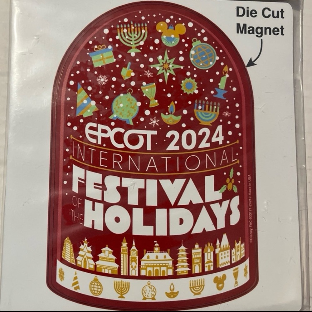 Disney Parks EPCOT 2024 International Festival of the Holidays Magnet
